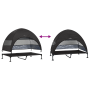 Cama Elevada para Perros con Techo Removible Negro XL Acero | Foro24.es | Tu tienda online para hogar, jardín y más Foro24.es
