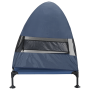 Cama elevada para perros con techo removible azul marino XL acero | Foro24.es | Tu tienda online para hogar, jardín y más Foro24.es