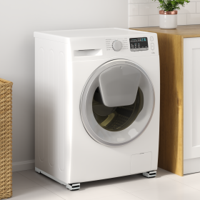 Base de Lavadora con Ruedas 2 pcs Longitud 46-71 cm 300 kg