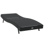 Tumbona Negra de Poliratán y Textilene de , Tumbonas - Ref: Foro24-42009977, Precio: 152,28 €