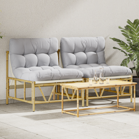 Sillas de Jardín para Relajarse 2 pcs con Cojín 60x80x71 cm