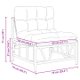 Sillas de Jardín para Relajarse 2 pcs con Cojín 60x80x71 cm