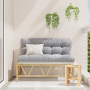 Banco de Jardín con Cojín 110x80x71 cm Acero de , Sillas de jardín - Ref: Foro24-42010311, Precio: 127,47 €