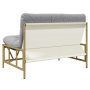 Banco de Jardín con Cojín 110x80x71 cm Acero de , Sillas de jardín - Ref: Foro24-42010311, Precio: 127,47 €
