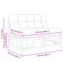 Banco de Jardín con Cojín 110x80x71 cm Acero de , Sillas de jardín - Ref: Foro24-42010311, Precio: 127,47 €