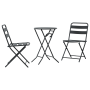Juego de Bistro Plegable de 3 Piezas Acero Antracita de , Conjuntos de jardín - Ref: Foro24-42010316, Precio: 172,92 €