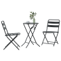 Juego de Bistro Plegable de 3 Piezas Acero Antracita de , Conjuntos de jardín - Ref: Foro24-42010316, Precio: 172,92 €