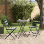 Juego de Bistro Plegable de 3 Piezas Acero Antracita de , Conjuntos de jardín - Ref: Foro24-42010316, Precio: 172,92 €