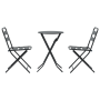 Juego de Bistro Plegable de 3 Piezas Acero Antracita de , Conjuntos de jardín - Ref: Foro24-42010316, Precio: 172,92 €