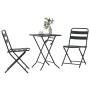 Juego de Bistro Plegable de 3 Piezas Antracita de Acero de , Conjuntos de jardín - Ref: Foro24-42010318, Precio: 175,41 €