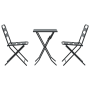 Juego de Bistro Plegable de 3 Piezas Antracita de Acero de , Conjuntos de jardín - Ref: Foro24-42010318, Precio: 175,41 €