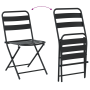 Juego de Bistro Plegable de 3 Piezas Antracita de Acero de , Conjuntos de jardín - Ref: Foro24-42010318, Precio: 175,41 €