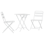 Juego de Bistro Plegable de 3 Piezas Blanco de Acero de , Conjuntos de jardín - Ref: Foro24-42010319, Precio: 175,41 €