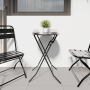 Mesa de Jardín Plegable Antracita Ø50x72 cm Acero | Foro24.es | Tu tienda online para hogar, jardín y más Foro24.es