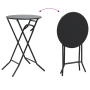 Mesa de Jardín Plegable Antracita Ø50x72 cm Acero | Foro24.es | Tu tienda online para hogar, jardín y más Foro24.es