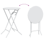 Mesa Plegable de Jardín Blanca Ø50x72 cm Acero | Foro24.es | Tu tienda online para hogar, jardín y más Foro24.es