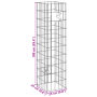Columna Gabion con Grifo 100x25x25 cm Acero Inoxidable | Foro24.es | Tu tienda online para hogar, jardín y más Foro24.es
