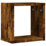 Estantes flotantes Roble ahumado Madera elaborada Mediano de , Estantes y estanterías - Ref: Foro24-815889, Precio: 39,13 €