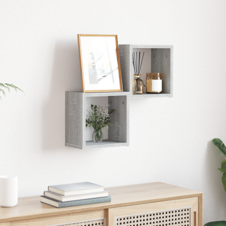 Estantes Flotantes Gris Sonoma Madera de Calidad Mediano | Foro24.es | Tu tienda online para hogar, jardín y más Foro24.es