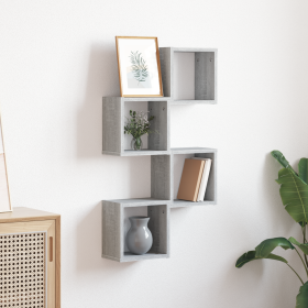 Estantes Flotantes Gris sonoma MDF Mediano Montaje en pared de , Estantes y estanterías - Ref: Foro24-815892, Precio: 40,10 €