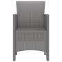 Sillas de Jardín 4 pcs Gris Claro Polirratán de , Sillas de jardín - Ref: Foro24-847483, Precio: 141,17 €