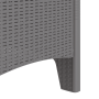 Sillas de Jardín 4 pcs Gris Claro Polirratán de , Sillas de jardín - Ref: Foro24-847483, Precio: 141,17 €