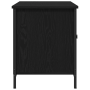 Mueble de TV madera ingeniería y acero roble negro 100x40x50 cm de , Muebles TV - Ref: Foro24-862141, Precio: 81,34 €, Descue...