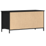 Mueble de TV madera ingeniería y acero roble negro 100x40x50 cm de , Muebles TV - Ref: Foro24-862141, Precio: 81,34 €, Descue...