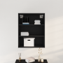 Armario Colgante de Pared Roble Negro 69.5 x 32.5 x 90 cm de , Aparadores - Ref: Foro24-862794, Precio: 71,33 €, Descuento: %