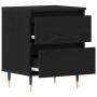 Mesita de noche madera de ingeniería roble negro 40x35x50 cm de , Mesitas de noche - Ref: Foro24-863466, Precio: 67,51 €, Des...