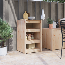 Armario de Cocina Exterior 55x55x92 cm Madera Maciza de Pino