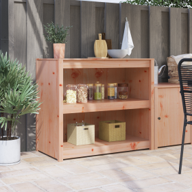 Gabinete de Cocina Exterior 106x55x92 cm Madera Maciza de Abeto Douglas