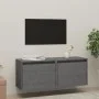 Wall cabinets 2 units solid pine wood gray 45x30x35 cm by vidaXL, Shelves and shelves - Ref: Foro24-813440, Price: 60,89 €, D...