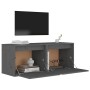 Hängeschränke 2 Stück Massivholz Kiefer grau 45x30x35 cm von vidaXL, Regale und Regale - Ref: Foro24-813440, Preis: 61,70 €, ...