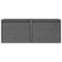 Hängeschränke 2 Stück Massivholz Kiefer grau 45x30x35 cm von vidaXL, Regale und Regale - Ref: Foro24-813440, Preis: 61,70 €, ...