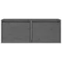 Wall cabinets 2 units solid pine wood gray 45x30x35 cm by vidaXL, Shelves and shelves - Ref: Foro24-813440, Price: 60,89 €, D...