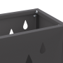 Paraguero Negro Metal Mediano Paraguero Rectangular Moderno de , Paragüeros - Ref: Foro24-868518, Precio: 42,71 €