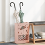 Soporte para Paraguas Rosa Metal Mediano Detalles decorativos de , Paragüeros - Ref: Foro24-868519, Precio: 43,64 €