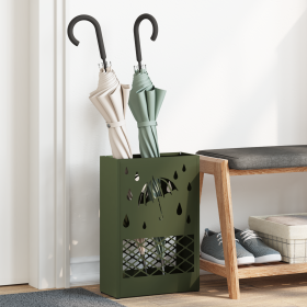 Soporte para Paraguas Verde Oliva Metal Medio de , Paragüeros - Ref: Foro24-868522, Precio: 43,64 €