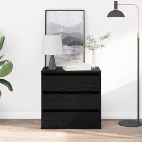 Cajonera de Esquina Roble Negro 60x41x58 cm Madera Elaborada de , Cajoneras - Ref: Foro24-868892, Precio: 89,27 €, Descuento: %