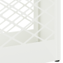 Paraguero Blanco Metal Mediano Recortes decorativos Paraguero de , Paragüeros - Ref: Foro24-868523, Precio: 43,64 €