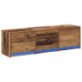 Cabinet de TV con LED Madera Vieja 140x34x40 cm Madera Ingenierizada de , Muebles TV - Ref: Foro24-868940, Precio: 106,20 €, ...