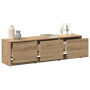 Cabinet para TV con LED Roble Artesanal 140x34x40 cm Madera Elaborada de , Muebles TV - Ref: Foro24-868941, Precio: 106,20 €