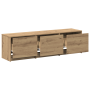 Cabinet para TV con LED Roble Artesanal 140x34x40 cm Madera Elaborada de , Muebles TV - Ref: Foro24-868941, Precio: 106,20 €