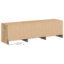 Cabinet para TV con LED Roble Artesanal 140x34x40 cm Madera Elaborada de , Muebles TV - Ref: Foro24-868941, Precio: 106,20 €