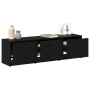 Cabinet para TV con LED Roble Negro 140x34x40 cm Madera Elaborada de , Muebles TV - Ref: Foro24-868942, Precio: 112,61 €