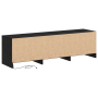 Cabinet para TV con LED Roble Negro 140x34x40 cm Madera Elaborada de , Muebles TV - Ref: Foro24-868942, Precio: 112,61 €