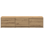 Cabinet para TV con LED de roble artesanal 165x34x40 cm de madera tratada de , Muebles TV - Ref: Foro24-868951, Precio: 113,09 €