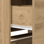 Cabinet para TV con LED de roble artesanal 165x34x40 cm de madera tratada de , Muebles TV - Ref: Foro24-868951, Precio: 113,09 €