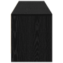 Mueble de TV con LED en roble negro 162.5x34x40 cm Madera elaborada de , Muebles TV - Ref: Foro24-868952, Precio: 116,60 €